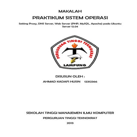 Tutorial instalasi ubuntu server 12.04, setting DNS server dan Web server