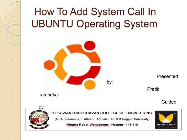 How To Add System Call In Ubuntu OS
