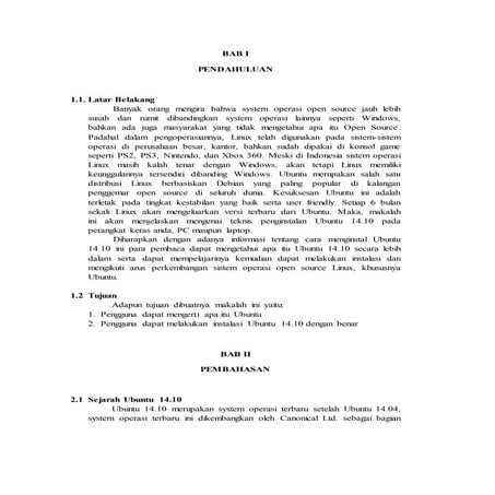 Instalasi Ubuntu 14.10 (Utopic Unicorn)