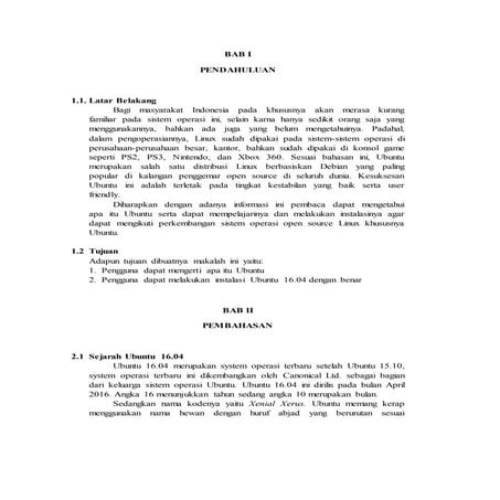 Instalasi Ubuntu 16.04 (Xenial Xerus)