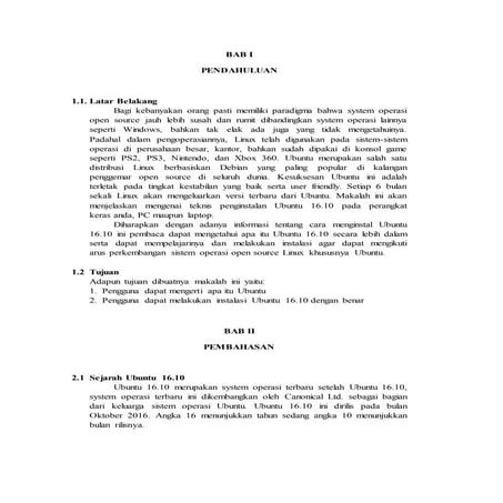 Instalasi Ubuntu 16.10 (Yakkety Yak)