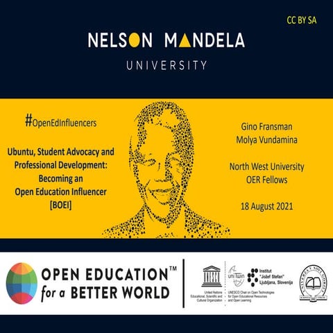 Ubuntu, Student Advocacy and Prof Dev @MandelaUni  with BOEI gfransman NWUoer...