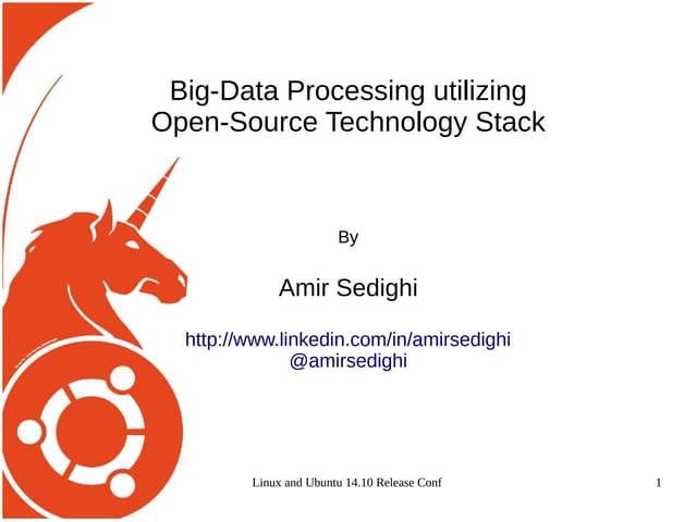 Opensource Frameworks and BigData Processing