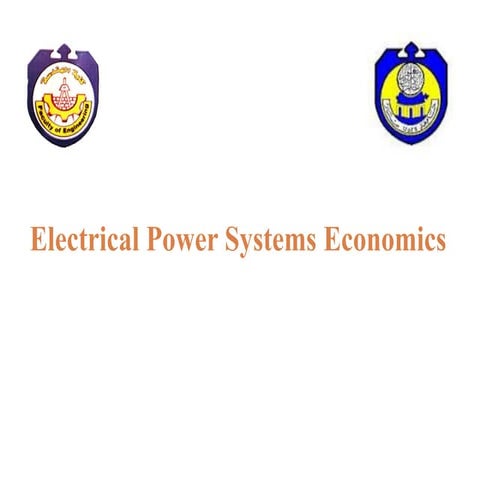 ELECTRICAL POWER SYSTEMS ECONOMICS