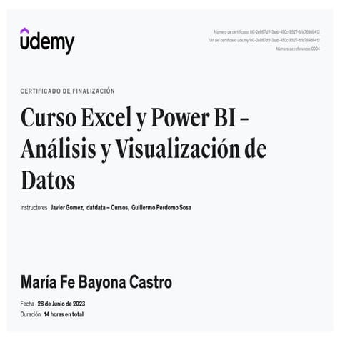 Curso Excel y Power BI - Análisis y Visualización de Datos | PDF