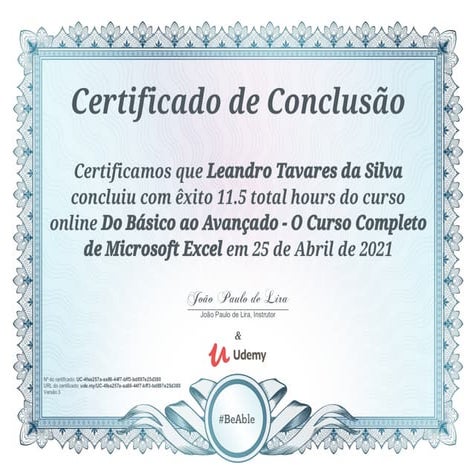Do Básico ao Avançado - O Curso Completo de Microsoft Excel | PDF