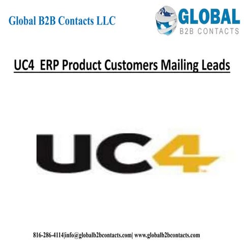 UC4  ERP product customers mailing leads