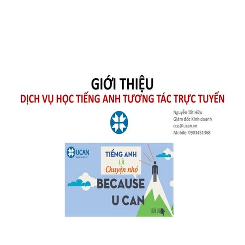 Tiếng Anh là chuyện nhỏ với Ucan.vn