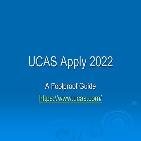 Ucas apply 2022 entry