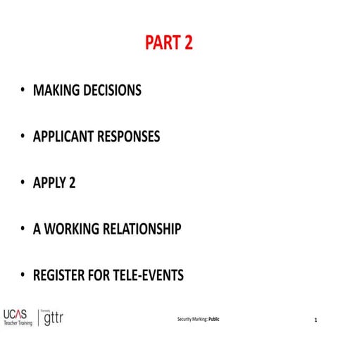 UCAS Teacher Training Part 2