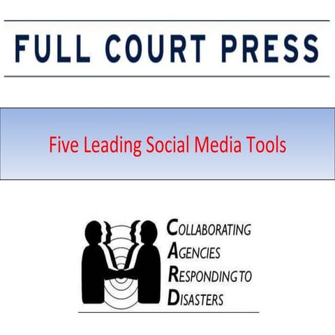 Part 3 of 4 - The big 5 social media tools - Part of UC Berekely Center for H...