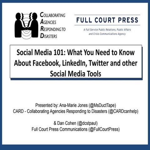 UC Berkeley Center for Health Leaders - Intro to Social Media