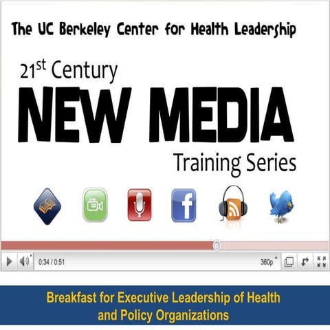 Senior Health Executives & Social Media - A Conversation