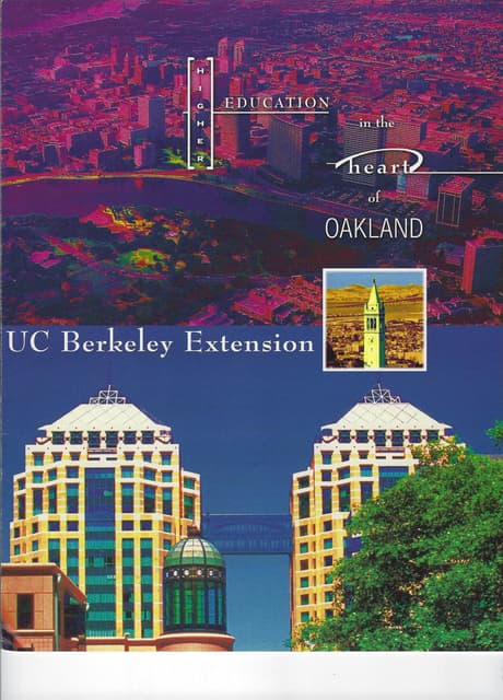 Uc Berkeley Extension Graphic Design UC Berkeley Extension brochure | PDF