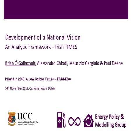 Development of a National Vision - An analytic frameowrk - Irish TIMES ...