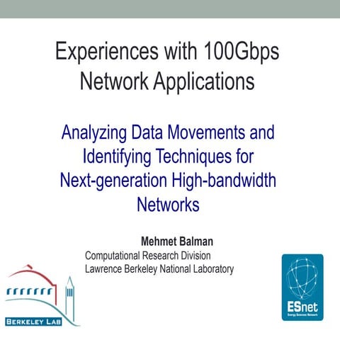 Analyzing Data Movements and Identifying Techniques for Next-generation Networks