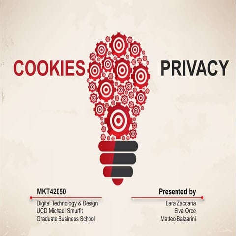 UCD Smurfit presentation: Cookies & Online Privacy | PPTX