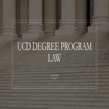 Ucd degree program presentation | PPTX