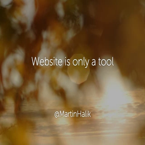 Don't create a website without a purpose
