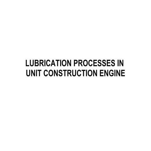 Royal Enfield UCE Lubrication | PPT