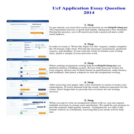 Ucf Application Essay Question 2014