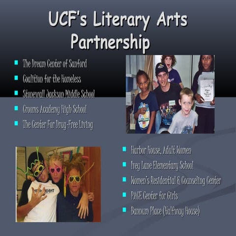 Ucf’s literary arts partnership
