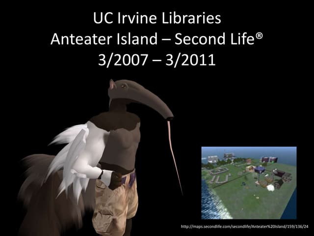 UC Irvine libraries: Anteater Island in Second Life
