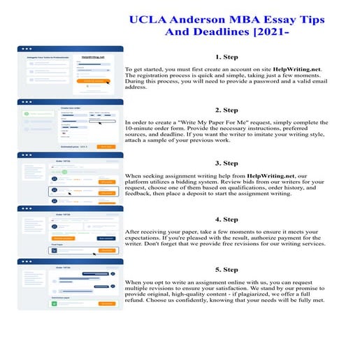 UCLA Anderson MBA Essay Tips And Deadlines 2021-