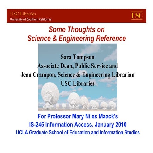 USC for UCLA Is245 Jan2010