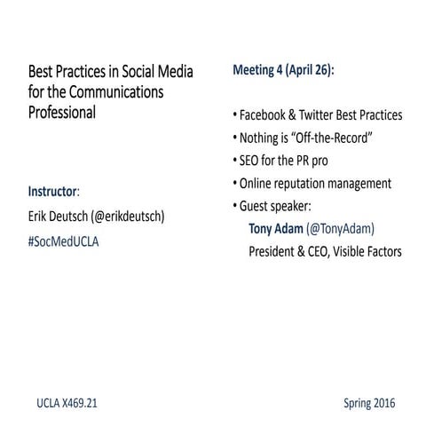 UCLA X469.21 - SPRING '16 WEEK 4