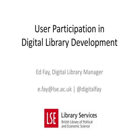 User Participation in Digital Library Development