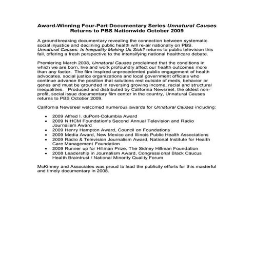 UC Newsreel Awards Release