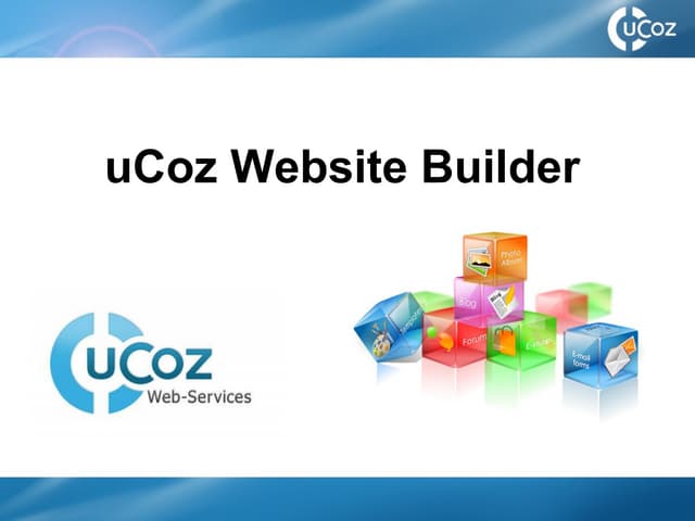 Ucoz Website Builder