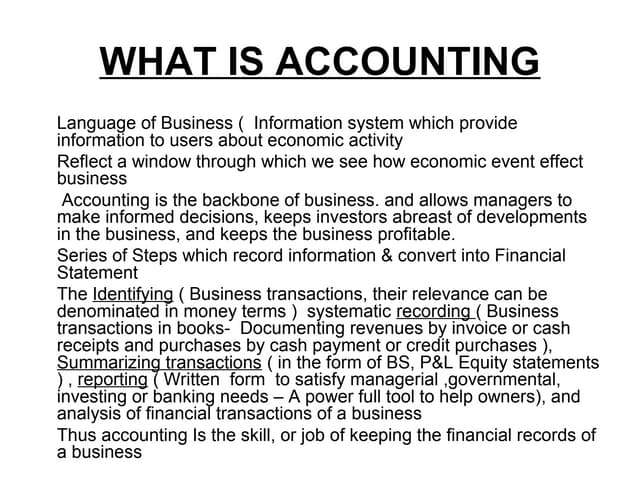 ACCOUNTING