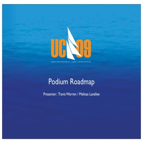 UC09 Podium Roadmap