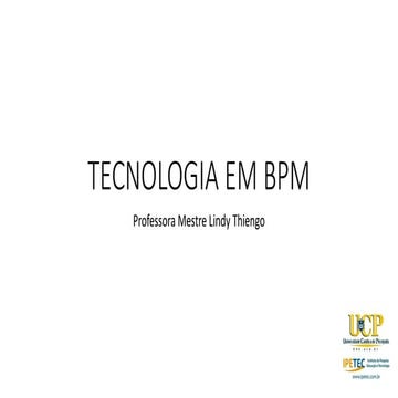 BPM GESTÃO DE PROCESSOS DE GESTÃO BPM CBOK