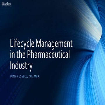 Lifecycle Management in the Pharmaceutical Industry