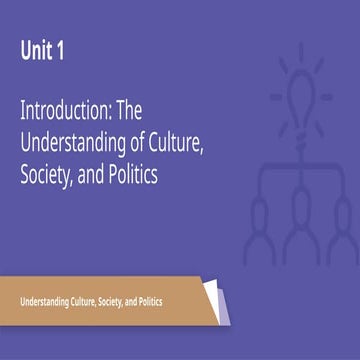 understanding culture society and politics | PPTX