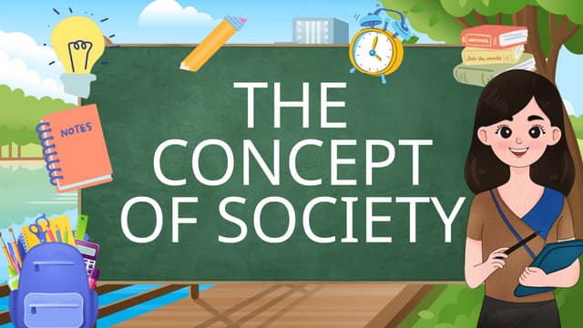 The Concept of Society and Culture as a Whole