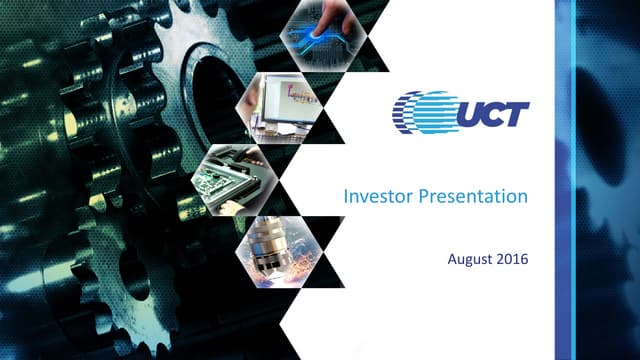 Uct investor-presentation-august-2016