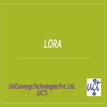 UCT LORA Talk