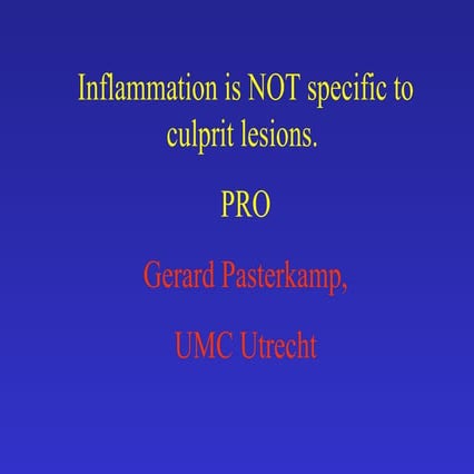 Inflammation is not specific to culprit lesion