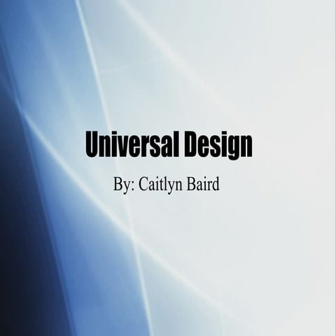 Universal Design 