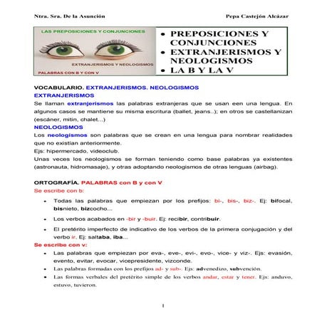 Ud. 9  Prepos. Conjunc. Extranj. Neolog