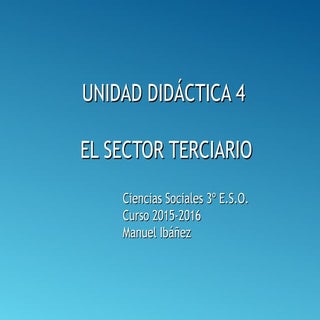 El sector terciario