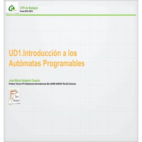 Unidad 1 - Autómatas Programables en las Instalaciones Térmicas y de Fluidos