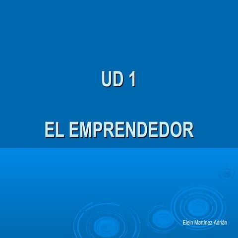 El emprendedor