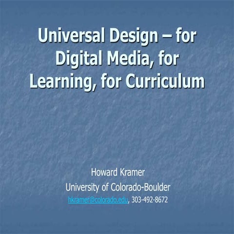 Ud 4 web, classroom, curriculum