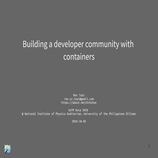 Building a developer community with...