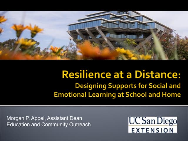 Resilience at a Distance: Designing Supports for SEL at School and at Home